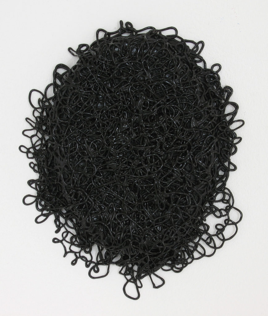 Mantille N°1, 2006, gel acrylique et acrylique sur toile, 22x19cm